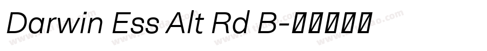 Darwin Ess Alt Rd B字体转换